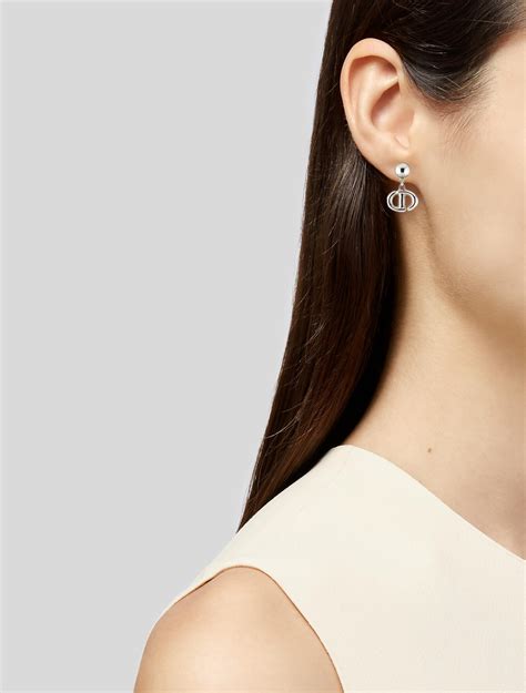 cd navy earrings dior|More.